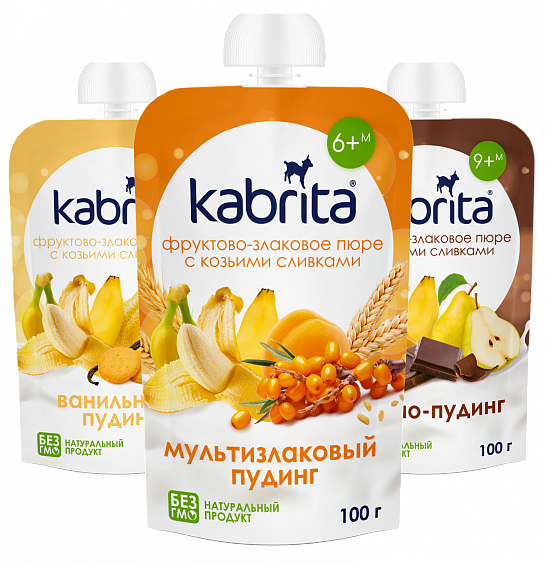 Ассорти пудингов Kabrita® 100 г 6 шт. с 6 месяцев