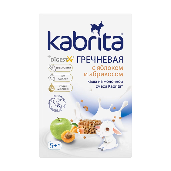 Каша Kabrita<r></r> гречневая с яблоком и абрикосом