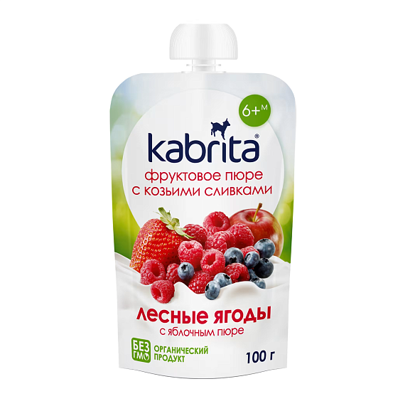 Пюре Kabrita<r></r> лесные ягоды с яблочным пюре
